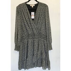MICHAEL Michael Kors Floral-Print Faux-Wrap Dress NWT Size 3x